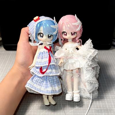 Spot Genuine Small Key Setting Set Series Bjd Blind Box Points Action Figures Trendy Toys Desktop Ornaments Christmas 12 Gifts Poseable Articulated