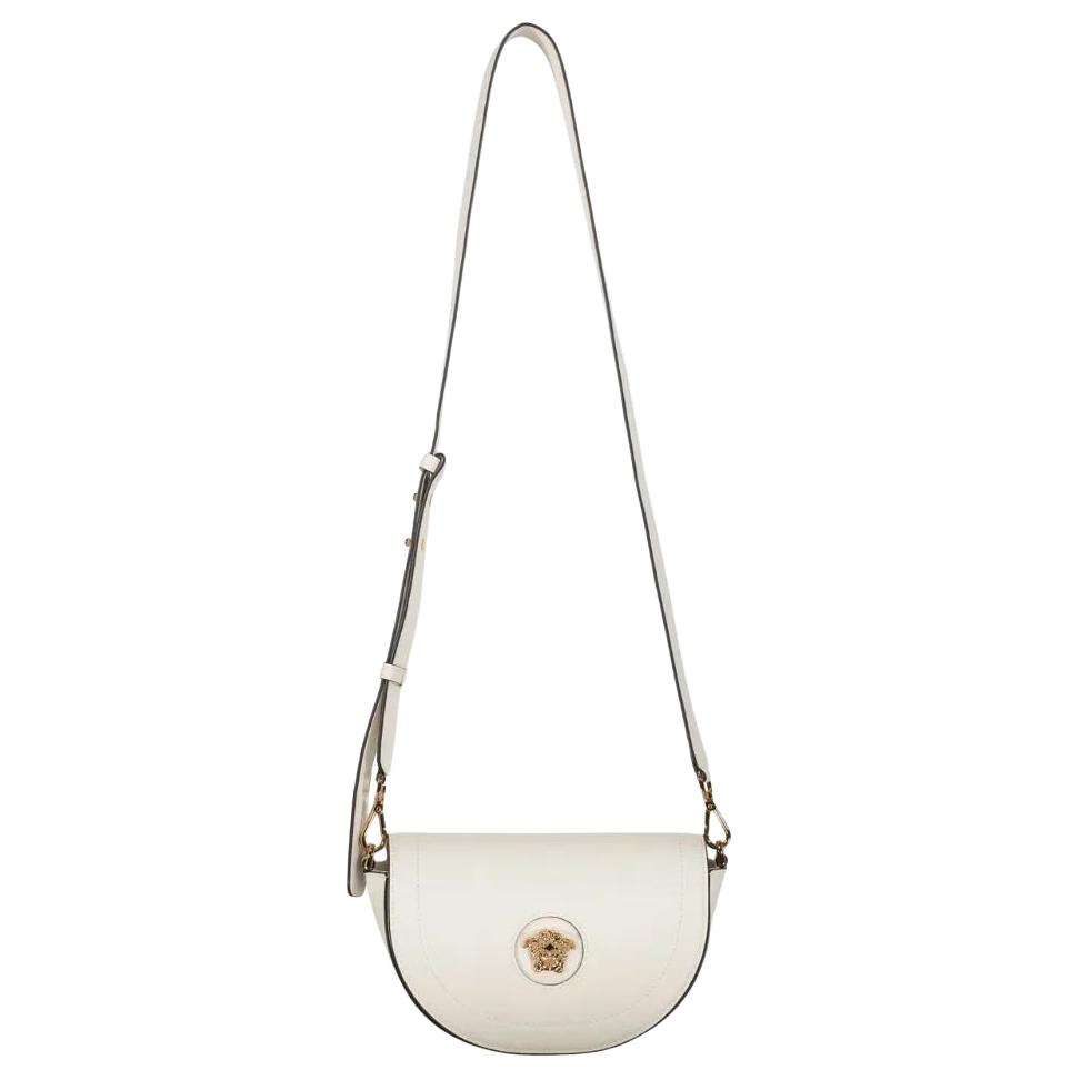 

Versace Medusa Head Pattern Calfskin Shoulder Crossbody Bag Women Bags White 1013350-DVIT2T-1W56V Basic Set (Bag+Dust Bag)