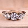 Luxury Exquisite Ring Fashion Women's Silver Color Rings Zircon Ring Bride Engagement Wedding Band Ring Christmas Gift Accessories Jewelry