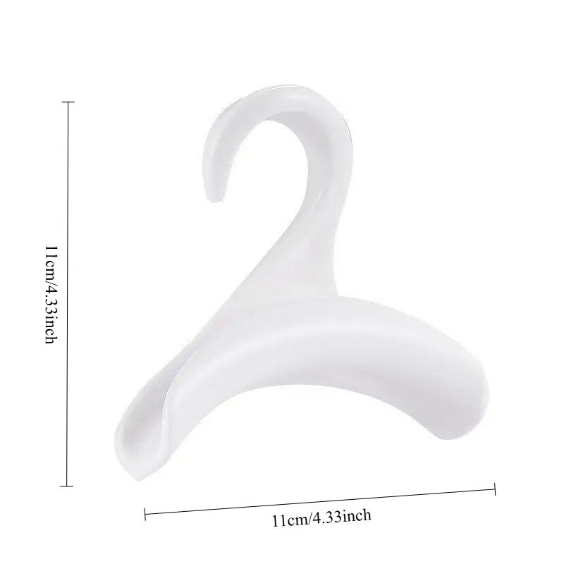 2 st icke-deformerbar PP-material bågformad väskställ/förvaringsställ, väskremhållare, smyckeshängare, klädhängare, halsdukshängare, julklapp.