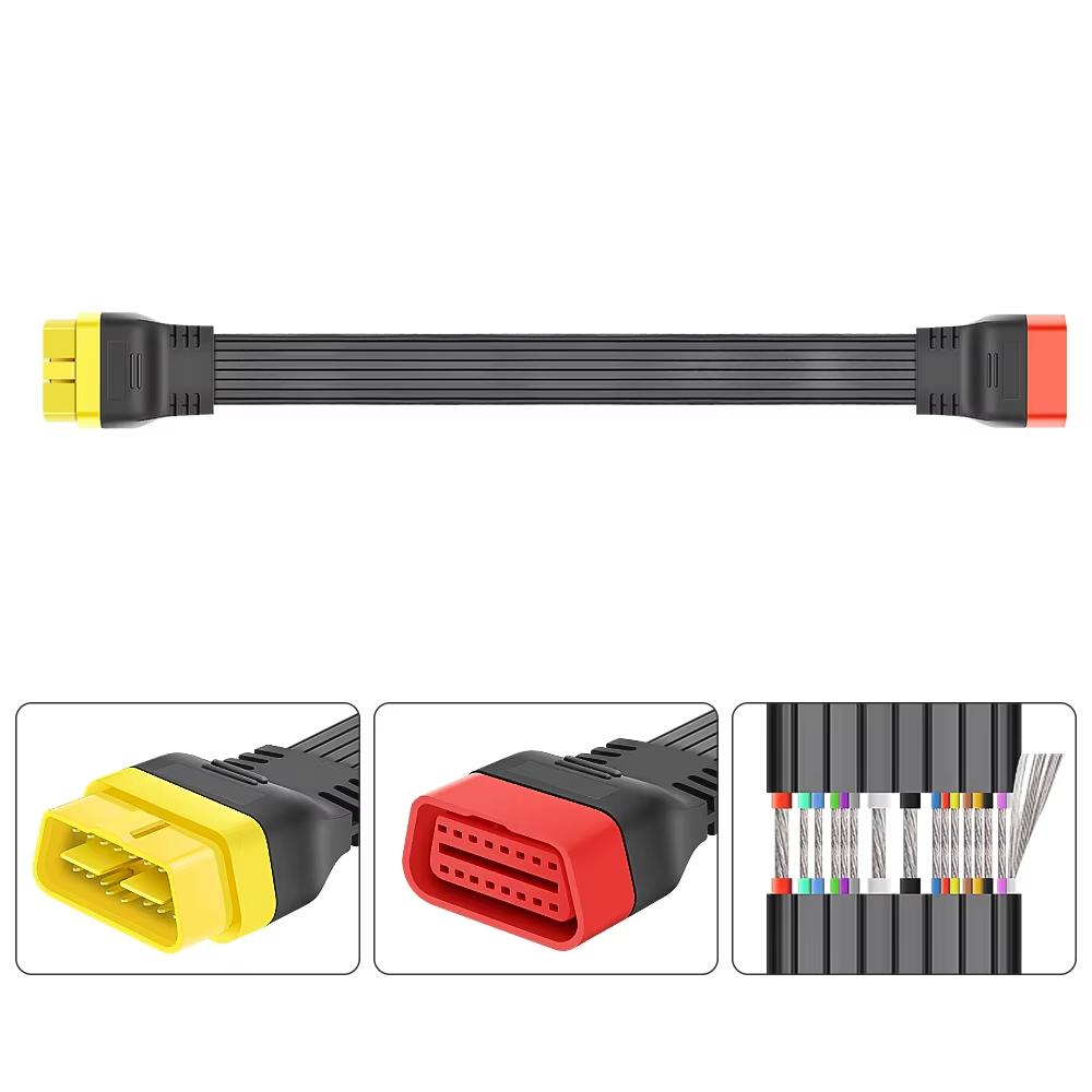 16 Pin OBDII Extension Cable Male to Female 36CM for Thinkdiag Easydiag BD2 Connector ELM327 OBD2 Diagnostic Cable