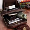 New Crocodile Patterned Men's Chest Bag Korean Version Casual Single Shoulder Diagonal Cross Genuine Leather