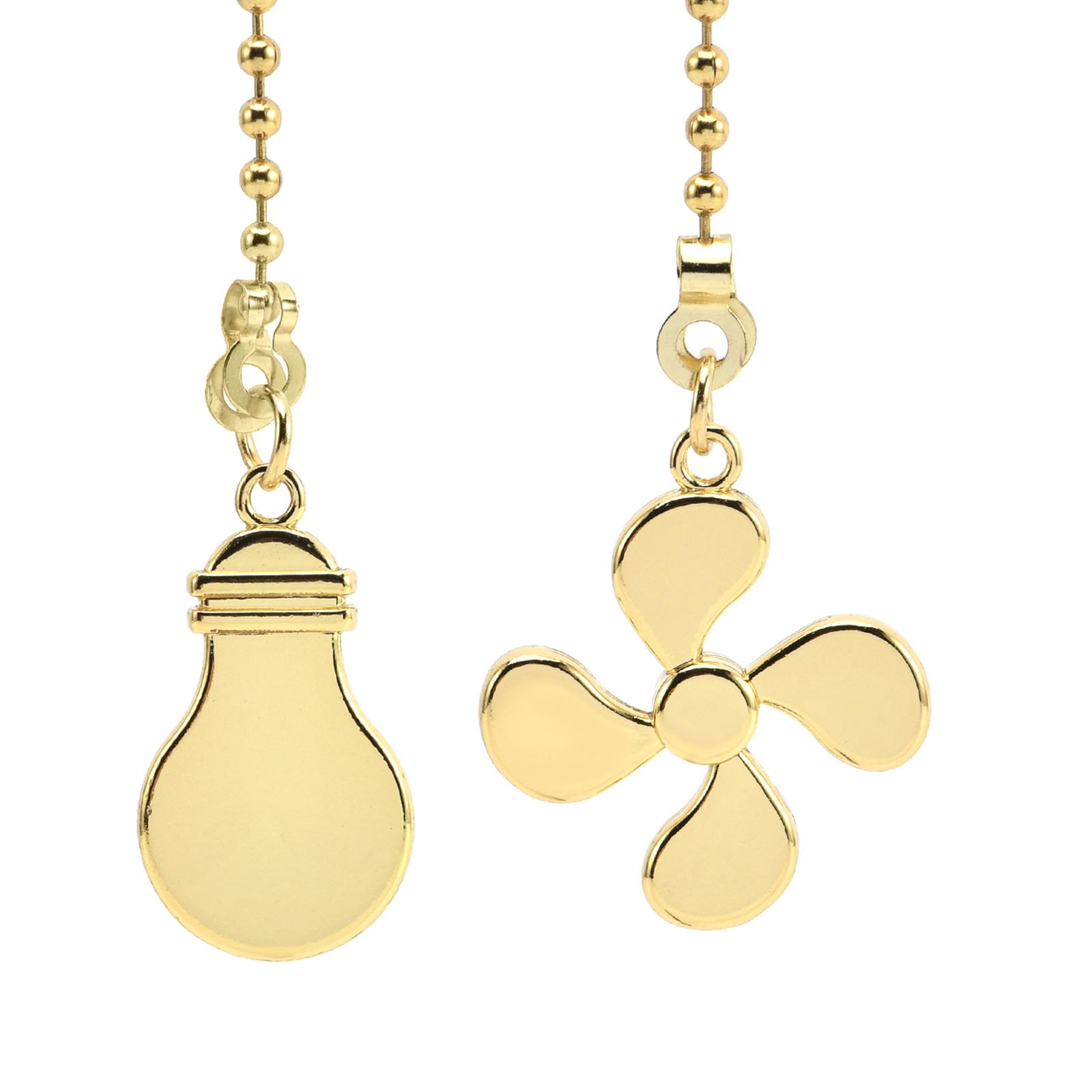 

Сталевий подовжувач ланцюжка для стельового вентилятора Зручний подовжувач ланцюжка для стельового вентилятора для легкого доступу до перемикача в домашньому декорі золотий