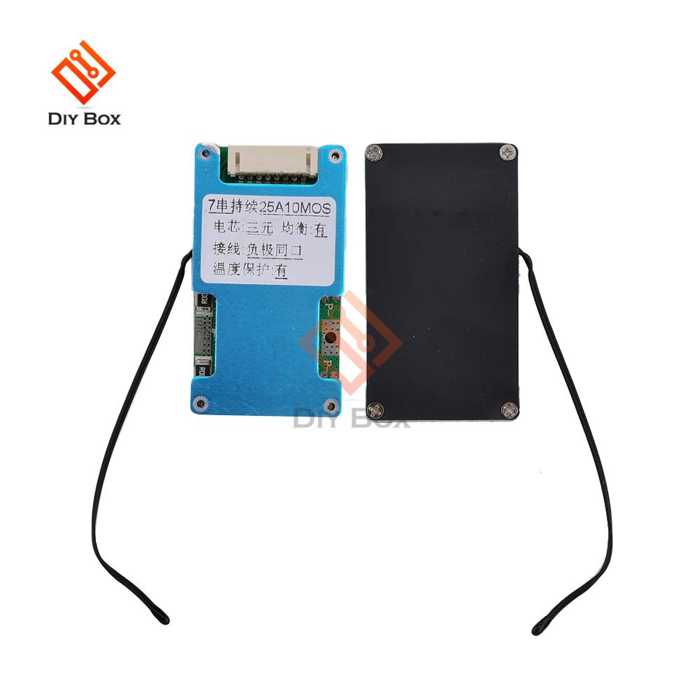 BMS 7S 24V 15A 20A 25A Li-ion Lmo Ternary Lithium 18650 Battery Charge Protection Board Balance And NTC Temperature Protect