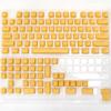Little Pudding Yellow Character Translucent OEM Key Cover Kit PBT+PC 117 Key for 68 75 87 104 Mechanical Keyboard