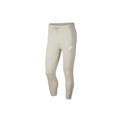 Nike Solid Color Logo Print Elastic Waist Drawstring Joggers Women Pants White 931829-008