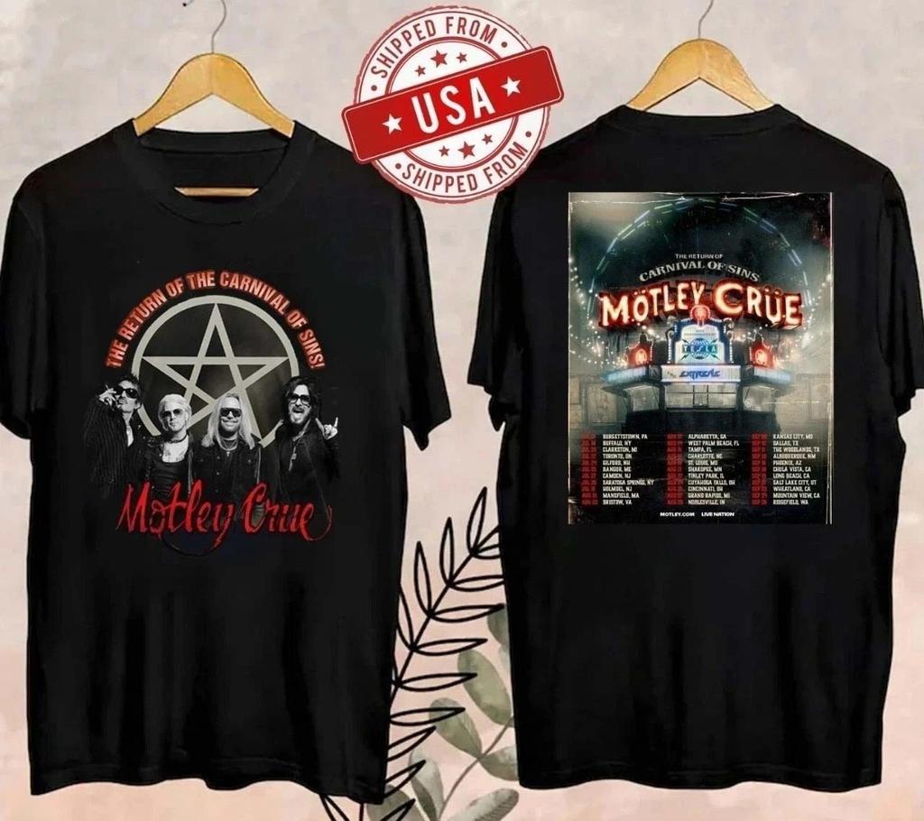 T-shirt Concerto Rock Tour Nordamericano Motley Crue 2026