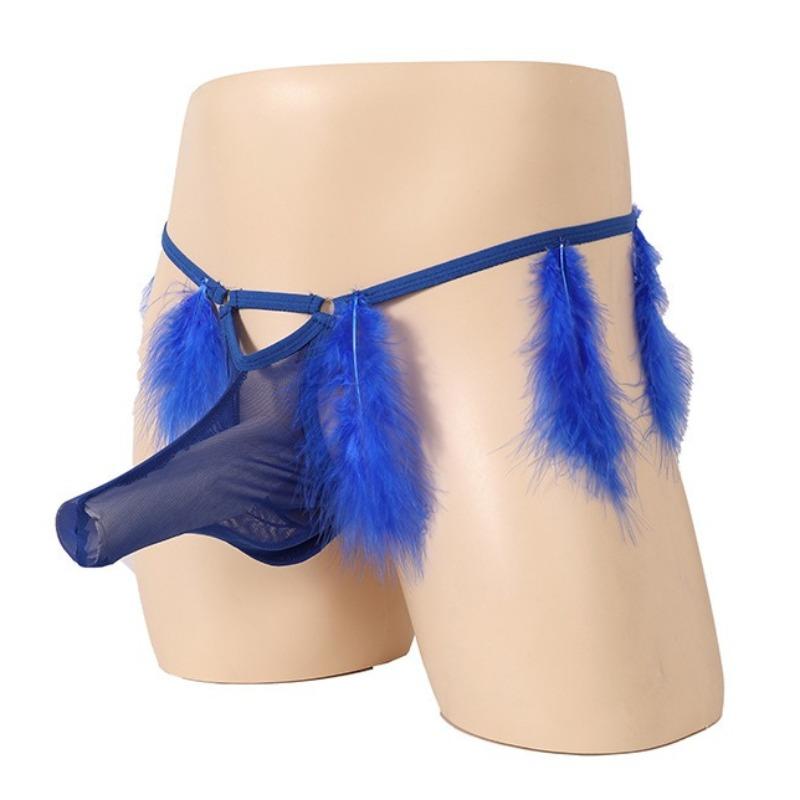Sexy Elephant Nose G-String Mens Low Rise T-Back Thongs Sissy Lingerie Sex Naughty Gay Nightclub Stage Performance Underwear