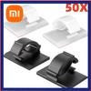 10/20/50PCS Cable Organizer Clips Wire Winder Holder Protector USB Cable Management Adhesive Hooks Desk Clamp For Home Office