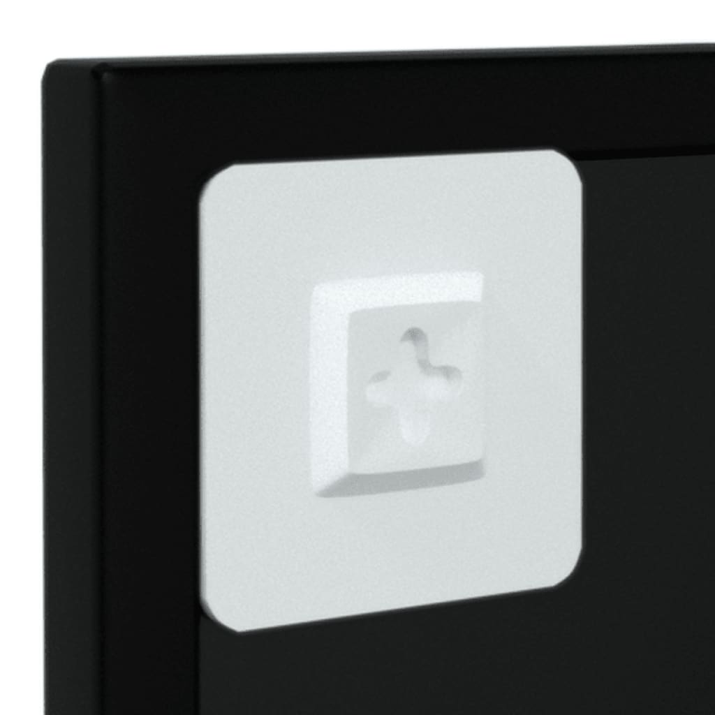 Vidaxl Wall Sconces, 2 Pcs, Black Frame, 100 X 40 Cm, Metal