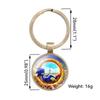 Sonic The Hedgehog Time Stone Keychain Cartoon Style Key Accessory Mix Material