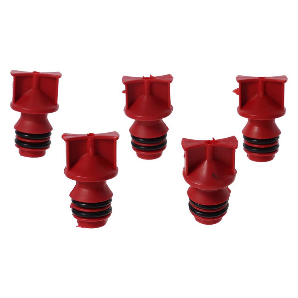 5 ks Červený Vzduchový Kompresor 17mm Odvzdušňovací Víčko Tvrdý Vnější Závit Stroj