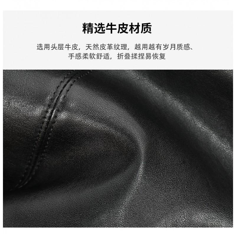 New Leather Men's Diagonal Bag Simple Casual Business Travel Cowhide Shoulder
