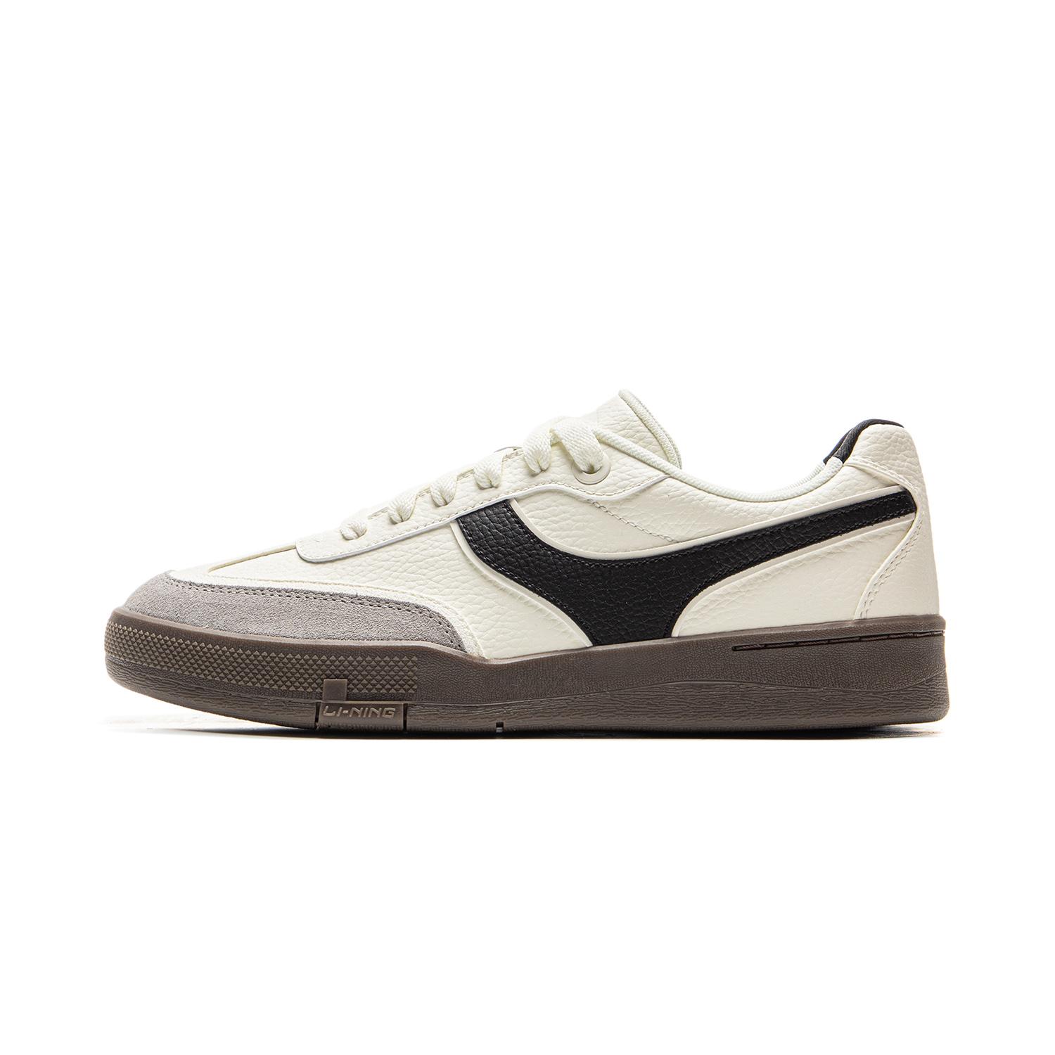 

New LiNing Glory 92s Abrasion Resistant Balance Lightweight Low top Skateboard Shoes Men s Ivory Black Gray AEPV081-1 40