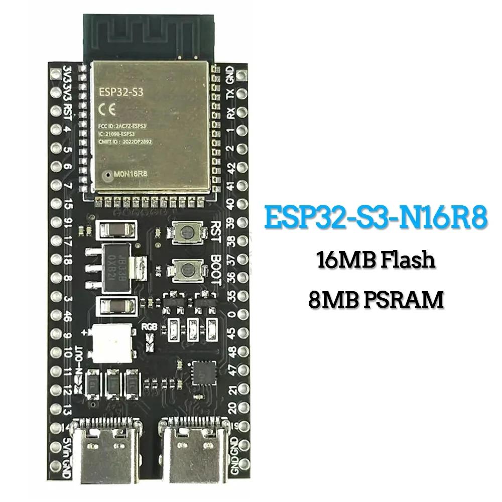 ESP32-S3 Wifi BT Modul Entwicklungsboard für Arduino IDE ESP32-S3-WROOM1 N16R8 N8R2 44Pin Typ-C 16MB Flash 8M PSRAM ESP32 S3