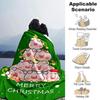Christmas Pigs Tree Flannel Blanket Super Soft Warm Cozy Blanket For Sofa Bed Office Travel Allseason Home Decor Gift