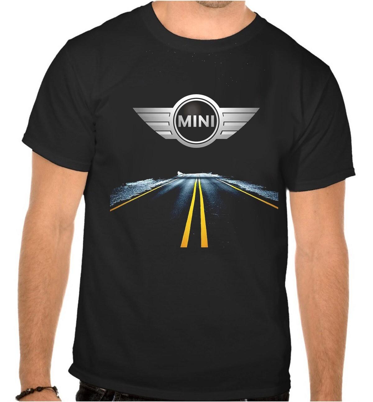 Mini Cooper Highway Car Logo Kids T-shirt Black 1141 SWKids XL