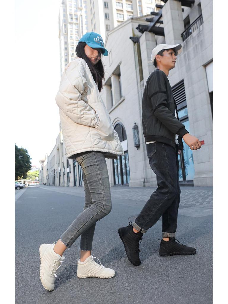 Warm Cotton Snow Boots: Winter-Proof Couple's Style for Mountaineering