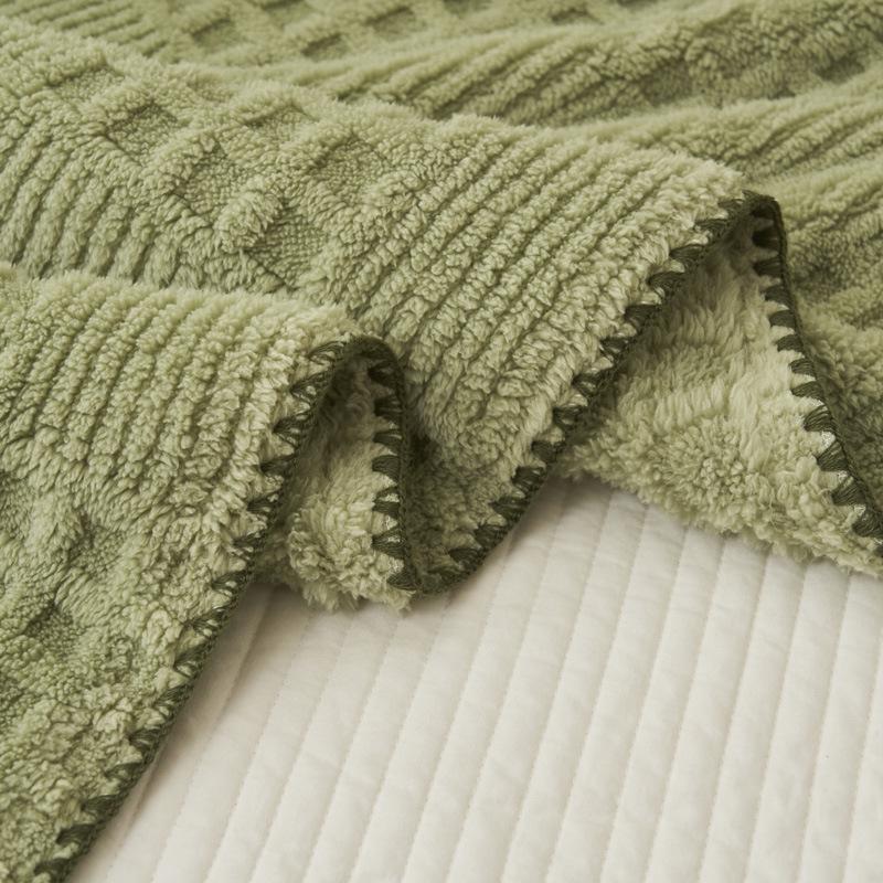 Blanket Plush Beibei Waffle Thickened Multifunctional Nap Blanket Milk Velvet Bed Sheet Sofa Cover Blanket