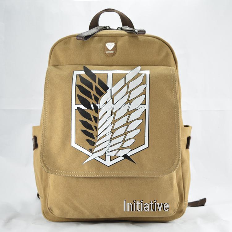 "Attack on Titan Anime Schultasche - Captain Canvas Rucksack für Studenten"