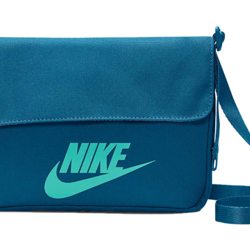 Nike Polyester Shoulder Bag, Crossbody Bag Unisex Dock Blue Casual CW9300-404