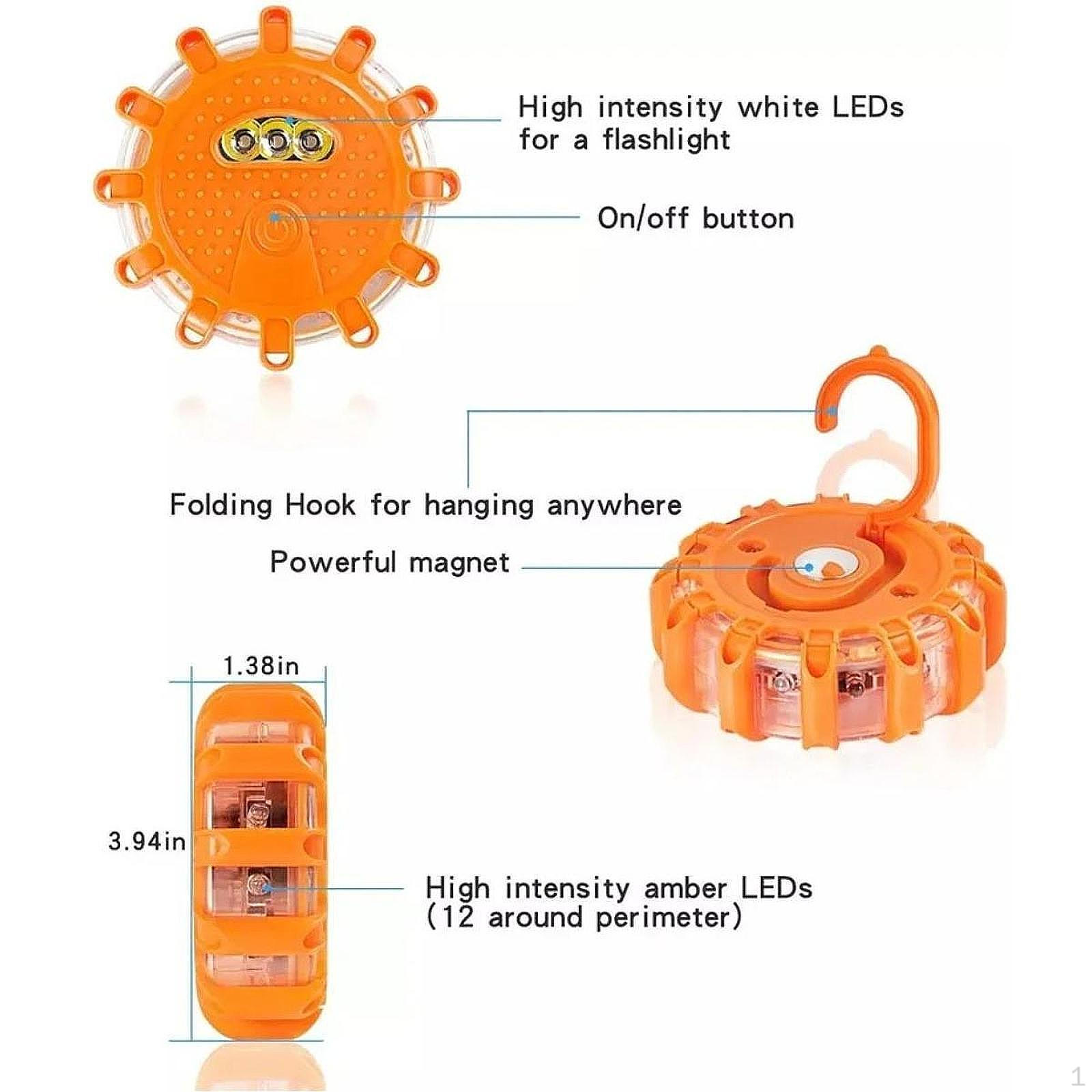 

V16 Аварійна лампа Світлофор Професійний ремонт 9 універсальних режимів миготіння