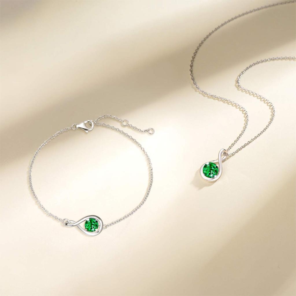 Agvana 1 Geburtsstein Tropfen Motiv Tropfen Geburtsstein Armband Armreif 925 Sterling Silber Schmuck Armreif Geschenk Tag Geburtstag Jahrestag Gewickelt Einsteller