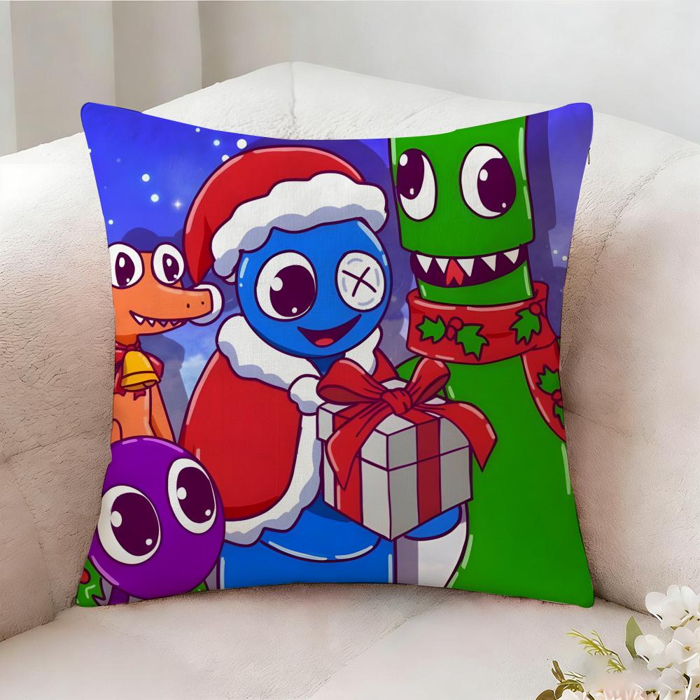 Rrainbow Anime Friends Pillow Case Pillowcase Doublesided Printed Sofa Cushion Bedroom Headboard Pillow