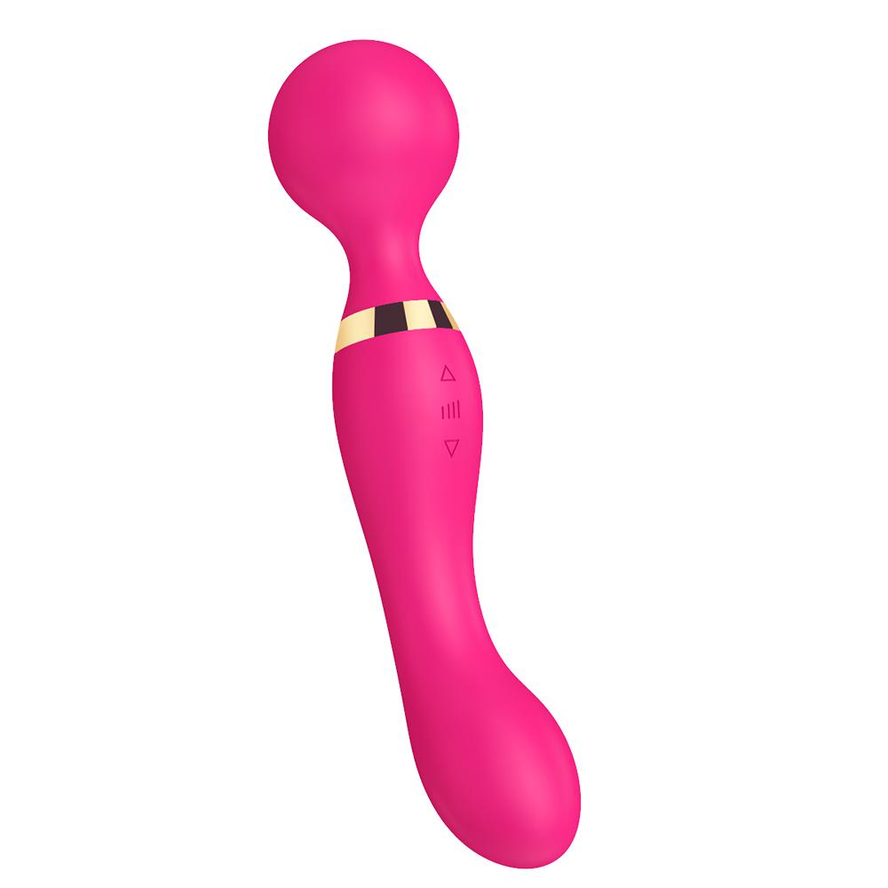 Large Size Powerful Dual Motor Silicone Dildo Vibrator Wand G-Spot Massager Clitoris Stimulator for Couples Sex Toys for Adults