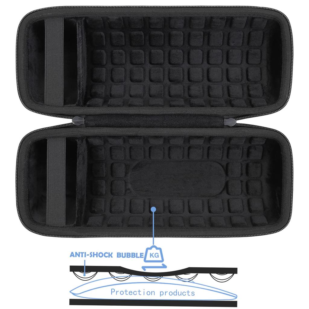 co2crea Waterproof Bluetooth Speaker Storage Case for JBL Charge 4/Charge 5 (Case Only) - Black