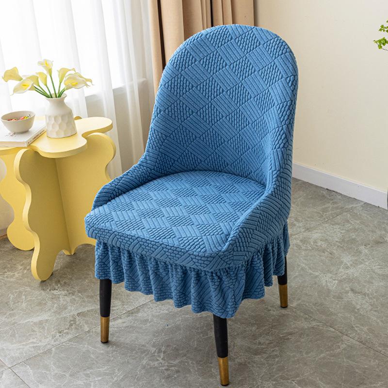 

Чехол на стул нового стиля для домашнего хозяйства с подлокотниками и полноценным чехлом на обеденный стул, изогнутый большой полукруглый чехол на стул, универсальный чехол на табурет 38*38*36cm