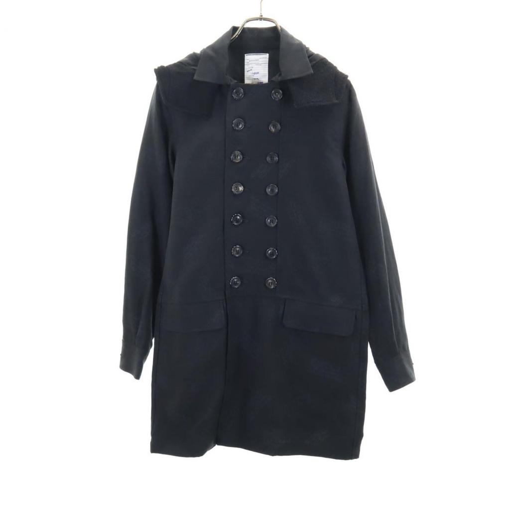 SHAREEF made in Japan Leinen Trenchcoat 2 schwarz Herren Gebraucht