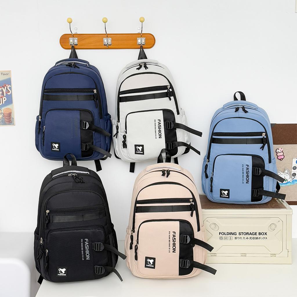 Schoolbag New Ins Trendy Fashion Lightweight Versatile Durable Large-capacity Schoolbag Junior High School Student College Student Backpack