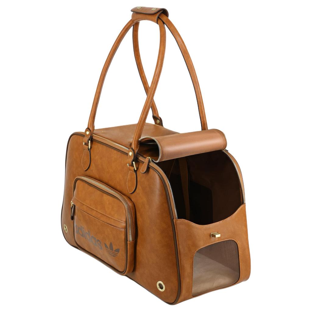 New Adidas Originals PU Shoulder Bag Unisex Brown KH0139