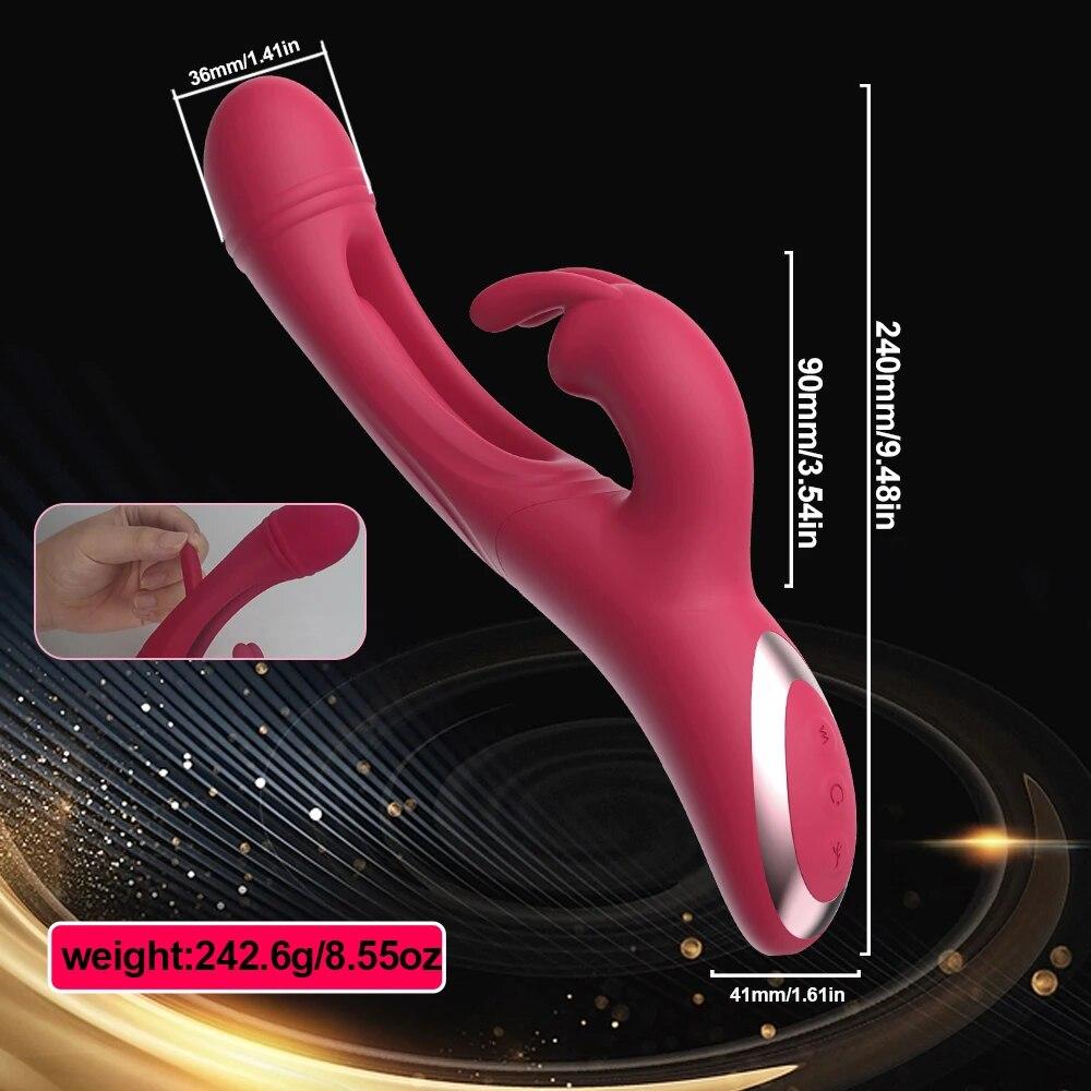 Rabbit Patting Vibrator for Clitoris Women Stimulator Massager Powerful G Spot Vibrating Sex Toy Female Masturbator Adult Goods