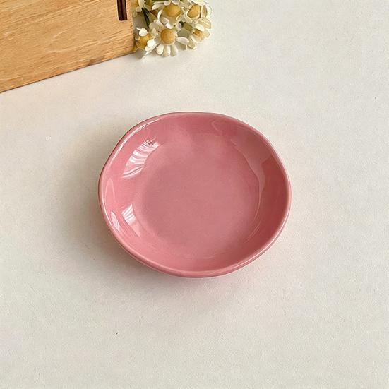 Ceramic Dipping Sauce Dish for Hot Pot BBQ Small Condiment Plate for Sushi Soya Sauce Vinegar Dishwasher Safe Appetizer Bowl