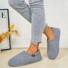 Cotton Slippers for Women, Thick and Lightweight Anti-slip Cotton Shoes, Bedroom Warm Slippers