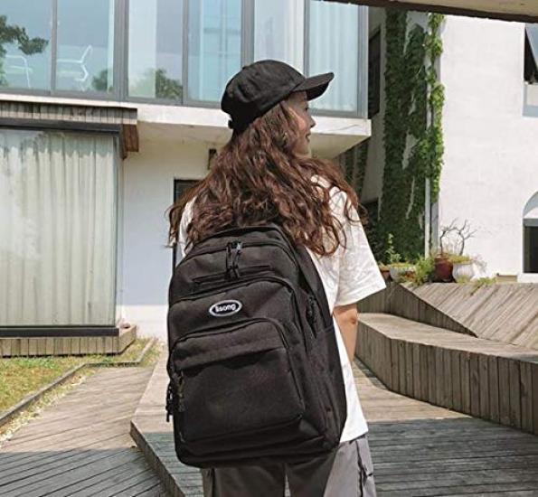 Geantă ocazională de capacitate coreeană pentru geantă de coș de liceu [ZESU] rucsac/elevi de liceu Geantă de elev/Gantă de școală/Spate/Navetă