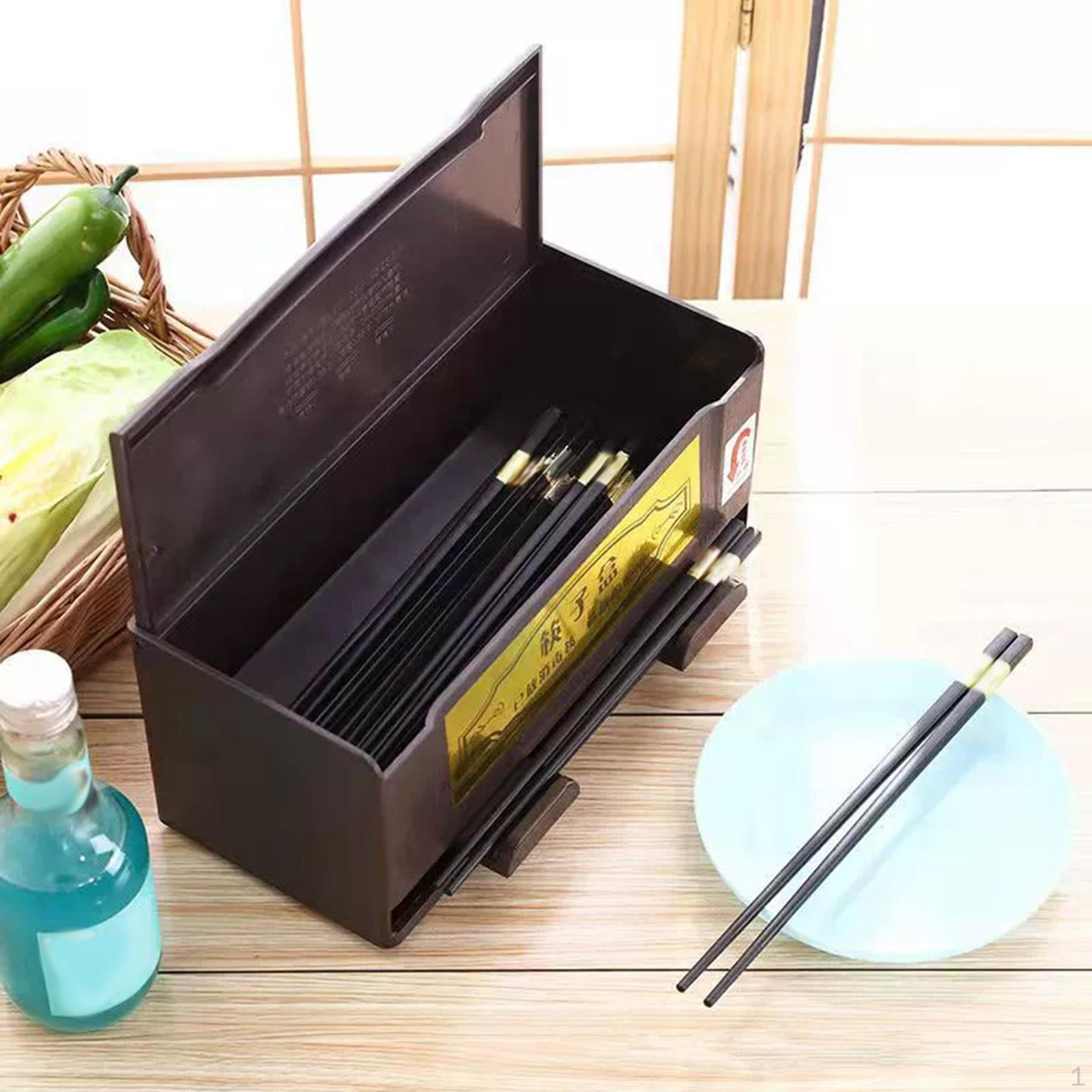 

Коробка для хранения палочек для еды, контейнер для посуды, органайзер для столовых приборов, компактный диспенсер для кофе