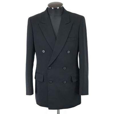 80er-90er Vintage Raglux Zweiknopfjacke S-M schwarz(GEBRAUCHT)