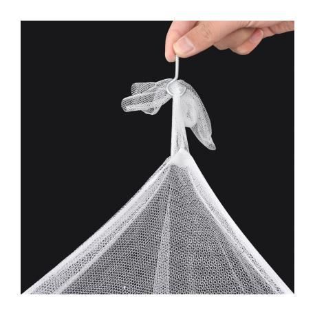 VidaXL Moustiquaire de lit carré 3 ouvertures 2 pcs