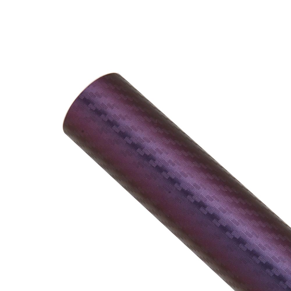 2Mx152cm 3D Carbon Fiber Purple Chameleon Vinyl Wrap Film Car Hood Bonnet Roof Wrapping Decals Sticker Sheets Air Release Free