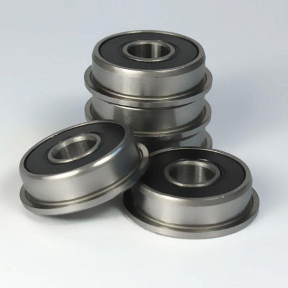4 Stück Chromstahl Flansch-Rillenkugellager FR8-2RS Doppelt abgedichtete Lager Niedrig-Mittelmotor