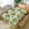 Summer Hawaiian Tropical Palm Leaves Rectangle Tablecloth for Table Decor Washable Kitchen Dining Tablecloth Holiday Party Decor