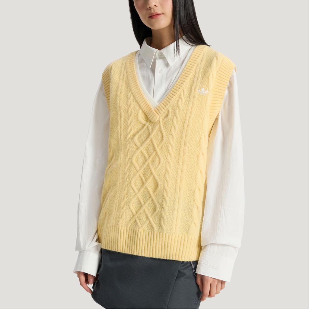 adidas Gilet a Maglia Originals Dlxc W Serie Partnership Maglia Casual Gilet Largo Donna Gilet KU8909