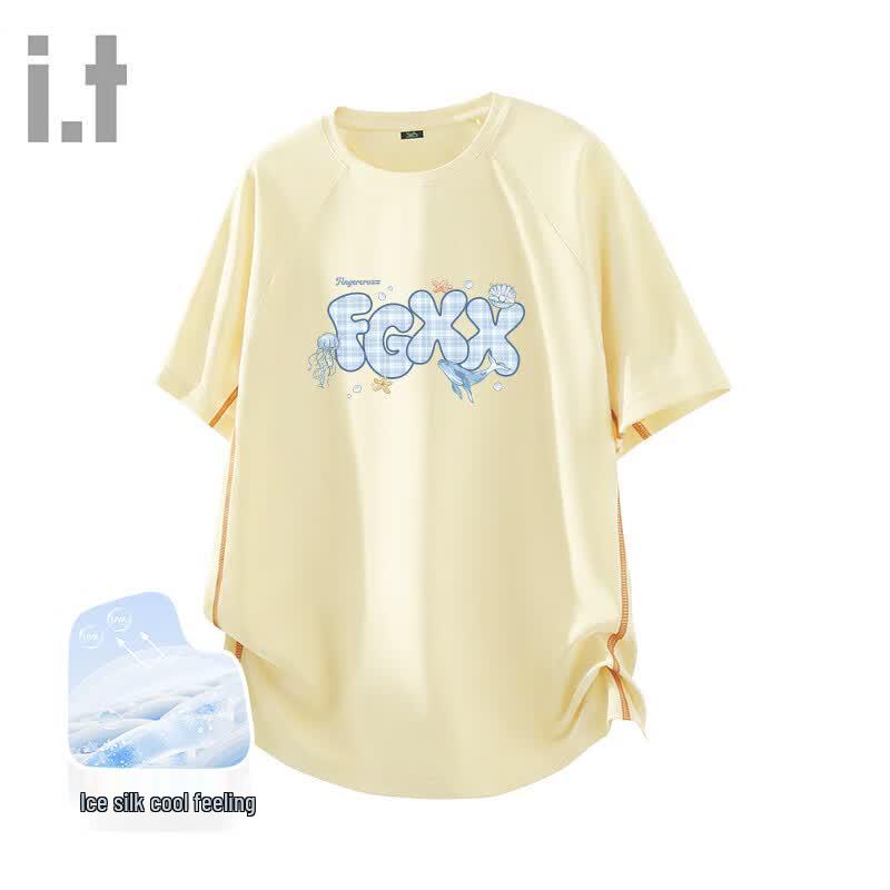 fingercroxx IT Ice Silk Women s Short Sleeve Quick Dry T-Shirt 2XL