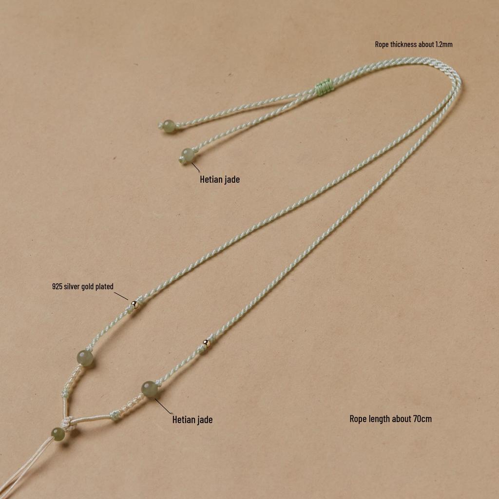 Handwoven Eight-Strand Braided Necklace Cord & Sweater Chain