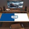 Blue White Owl Crest Large Size Mouse Pad Large Gaming Table Cushion Nonslip Laptop Tablet Big Mousepad Xxl Mat Mini Pc Playmat With Lock Edge