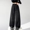 2026 Spring/Summer Women's Starry Sky Wide-Leg Pants with Rhinestones