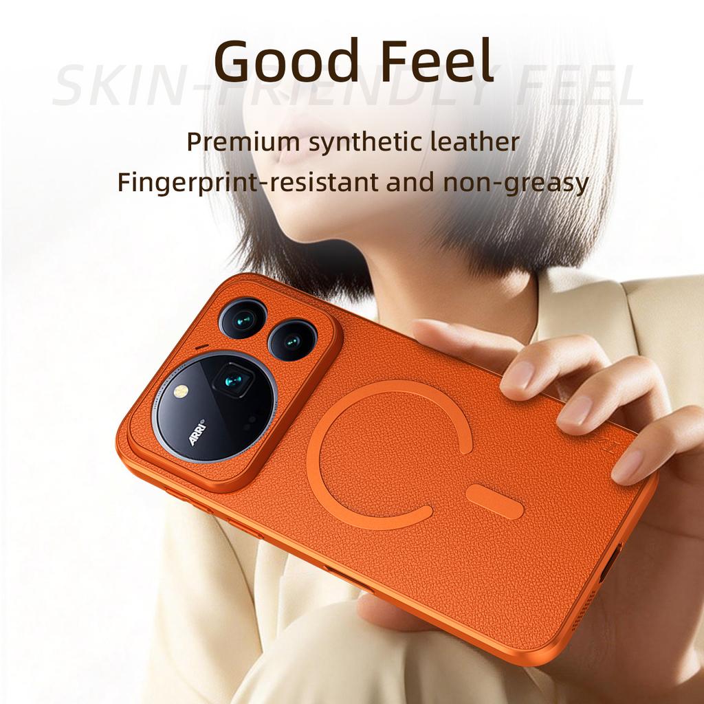For Huawei Honor Magic 9 Pro Max Case Luxury PU Leather Skin Magnetic MagSafe Protective Back Cover Case For Magic 9 Super Shell